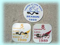 1989 Weekly Beach Badges